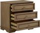 Bernards Tarrington Almond 3-Drawer Nightstand-3