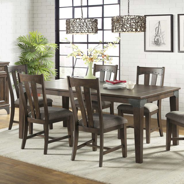 Intercon Whiskey River Gunpowder Gray Dining Table-3
