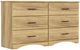 Perdue Woodworks 36,000 Essential Brown 58" 6-Drawer Chest-0