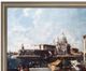 A & B Home Blue/Gold Newport Mansions The Grand Canal Venice Wall Art-1