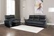 Furniture of America® Bienne Black Manual Reclining Sofa-1