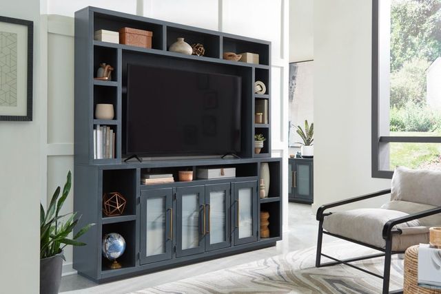 aspenhome® Perry Malta Blue 84'' Console and Hutch-1