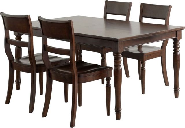 aspenhome® Cambridge 5-Piece Classic Cherry Dining Set-0