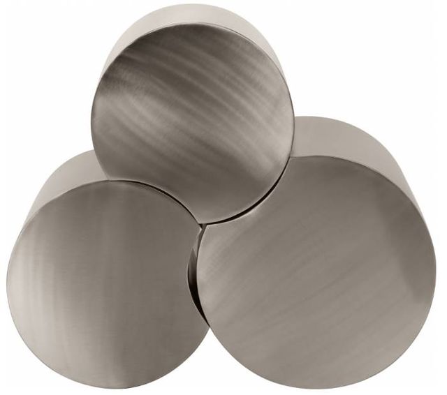 Meridian Furniture Dimple 3-Piece Silver 18" Modular Nesting Coffee Table Set-2