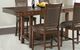 Elements International Prescott Walnut Counter Dining Table-0