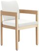 New Classic® Home Furnishings Wesley 6-Piece White Acacia/Sundura Outdoor Patio Side Chair Set-2