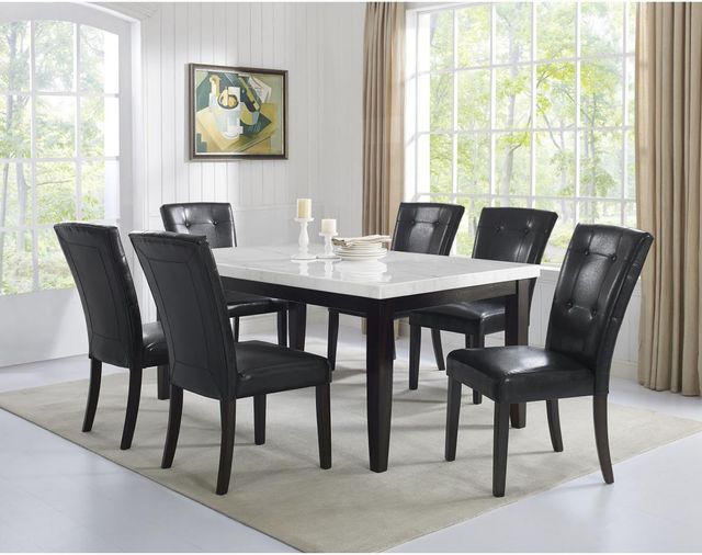 Steve Silver Co. Francis Two-Toned Dining Table with Marble Top-1
