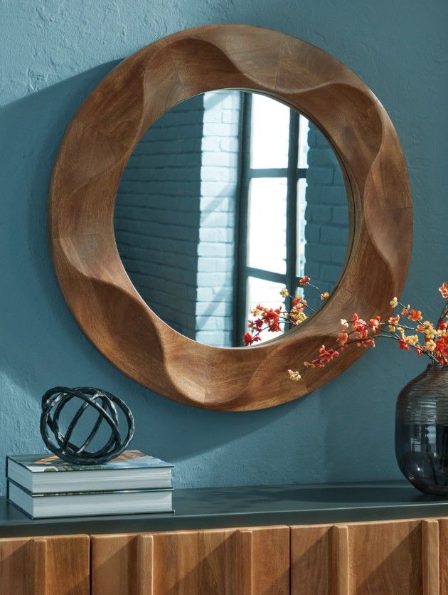 Signature Design by Ashley® Aajon Brown Accent Mirror-4