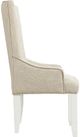 Elements International Stone White Arm Chair-2