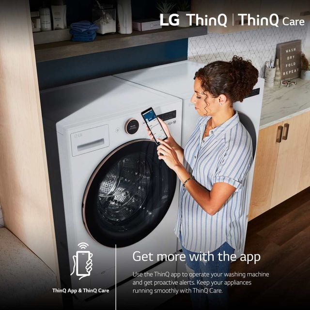 LG 5.0 Cu. Ft. White Front Load Washer-14
