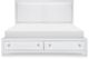 Legacy Classic Summerland White King Upholstered Panel Storage Bed-2