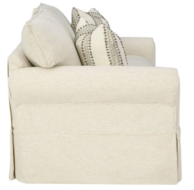Craftmaster® Customizable Soft Haven Sock Arm Sofa with Slipcover-2
