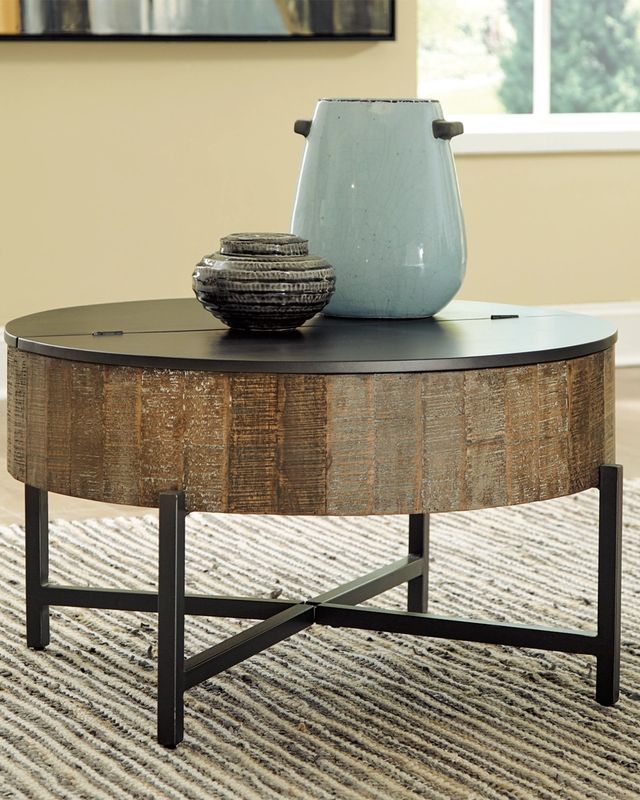 Signature Design by Ashley® Nashbryn 2-Piece Gray/Brown Living Room Tables Set-3