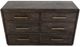 International Furniture Direct Dark Mezquite Black Dresser-4