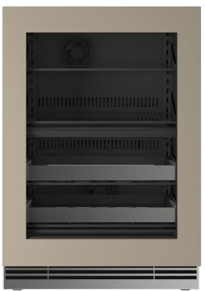 U-Line®  Home Collection 24" 4.9 Cu. Ft. Panel Ready Dual-Zone Beverage Center with Glass Door-0