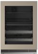 U-Line® Home Collection 24" 4.9 Cu. Ft. Panel Ready Dual-Zone Beverage Center with Glass Door-0