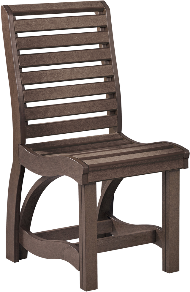 C R Plastics St. Tropez Chocolate Dining Side Chair-0