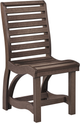 C R Plastics St. Tropez Chocolate Dining Side Chair-0