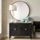 Uttermost® Odeon Bronze Round Mirror-1