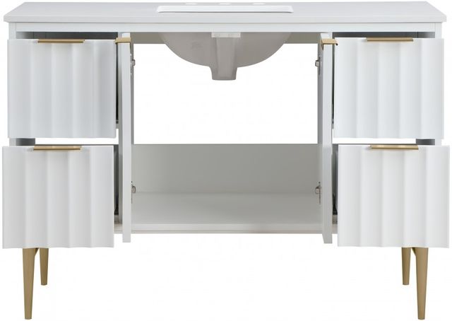 Meridian Furniture Modernist White 48" Bathroom Vanity-3