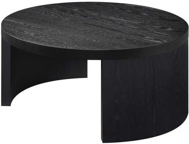 Coaster® Sweeney Black Round Wood Occasional Coffee Table-3