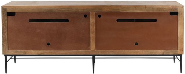 Home Trends & Design Solomon Brown/Gray Septarian Sideboard-3
