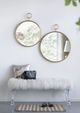 A & B Home Gold Round Accent Mirror-5