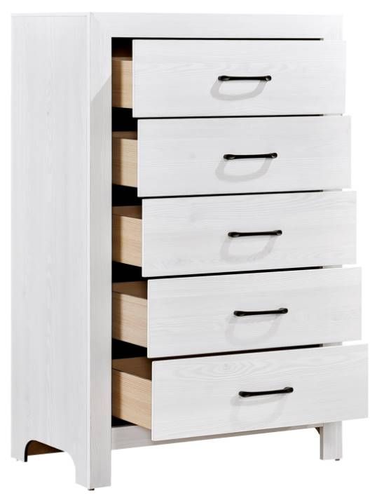 Mazin Furniture Corbin White Chest-2