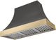 AGA Cascade 48" Slate Wall Mounted Range Hood  with Brushed Brass Trim-0