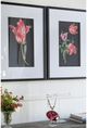 A & B Home 2-Piece Black/Pink/White Floral Wall Art-4