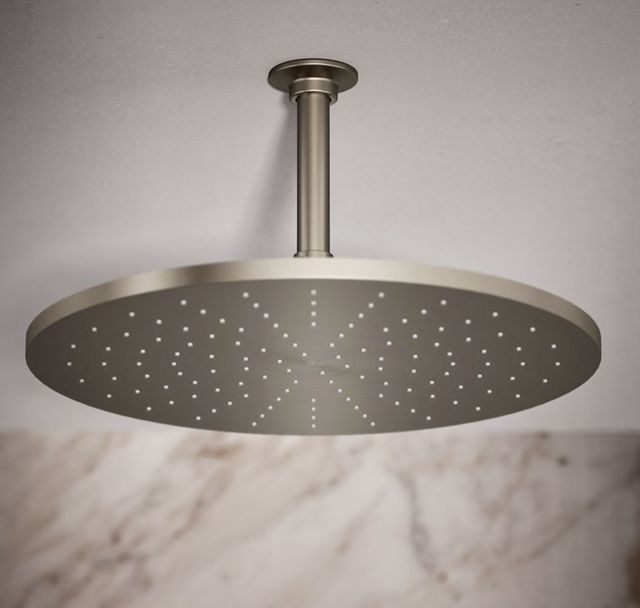 KOHLER® Contemporary Vibrant Brushed Nickel 2.5 GPM Round 14” Single-Function Rainhead-1