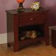 Furniture of America® Carus/Omnus Cherry 4-Piece Twin Platform Bedroom Collection-2