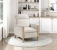 Homelegance® Burton Gray/White Manual Reclining Chair-1