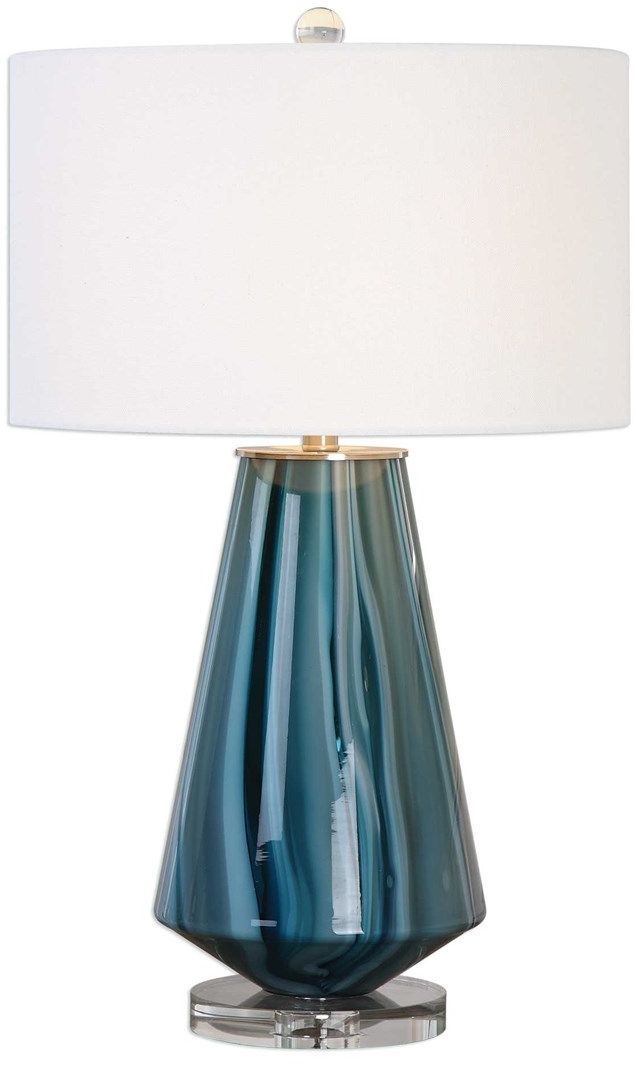 Uttermost® Pescara Teal-Gray Table Lamp Otts Furniture