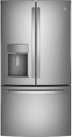 GE Profile™ 36 in. 22.1 Cu. Ft. Fingerprint Resistant Stainless Steel Counter Depth French Door Refrigerator