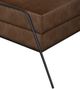International Furniture Direct Tyne Chocolate Brown Ottoman-1
