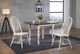 TEI Windswept Shores Buttermilk/Cherry Rub-thru Dining Table-1