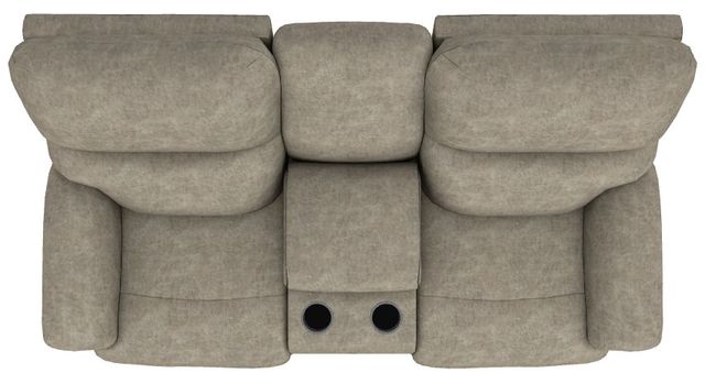 La-Z-Boy® Trouper Sable Manual Reclining Loveseat with Console-4