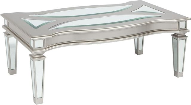 Signature Design by Ashley® Tessani 2-Piece Silver Living Room Table Set-1