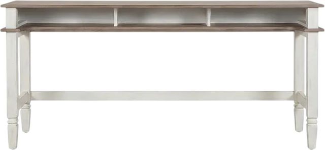 Sunny Designs™ Pasadena Buck Skin Console Table with Marble White Base -2