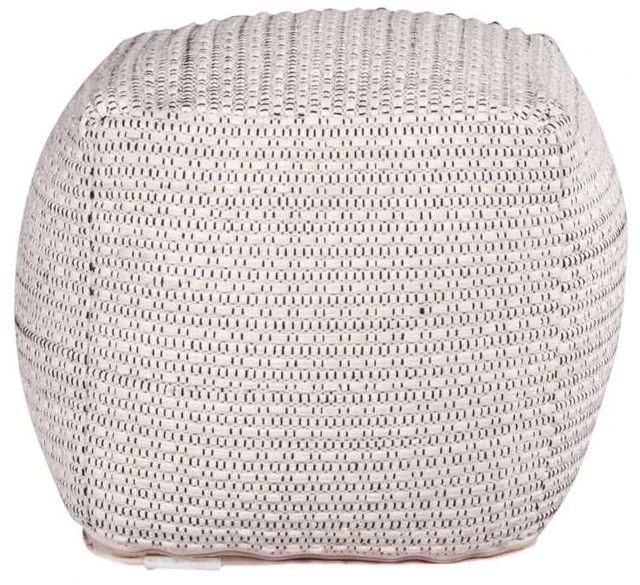Steve Silver Co. Hakim Ivory Pouf-0