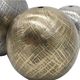 A & B Home 3-Piece Gray/Gold Textured Decor Balls Set-3
