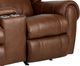 HomeStretch Laredo Cognac Leather Manual Reclining Loveseat-2