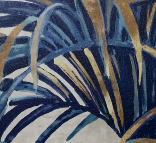 Stylecraft Arching Palm II Blue/Dark Blue/Gold Wall Art -2