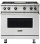 Viking® 5 Series 36" Stainless Steel Pro Style Natural Gas Range-0