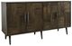 Jofran Inc. Colhane Walnut 4-Door Accent Cabinet-0