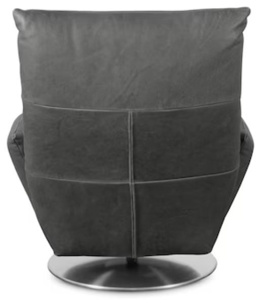 Bassett® Furniture Ranlo Graphite Swivel Arm Chair-2