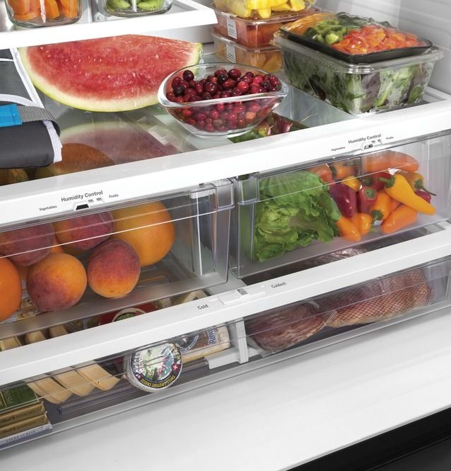 GE® 33 in. 24.7 Cu. Ft. Fingerprint Resistant Stainless Steel French Door Refrigerator-11