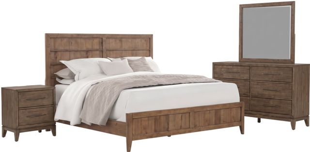 Liberty Furniture Shaker Lakes 4-Piece Harvest Brown King Bedroom Set-0