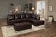 Mazin Furniture Barrington Brown Bi-Cast Vinyl Ottoman-3